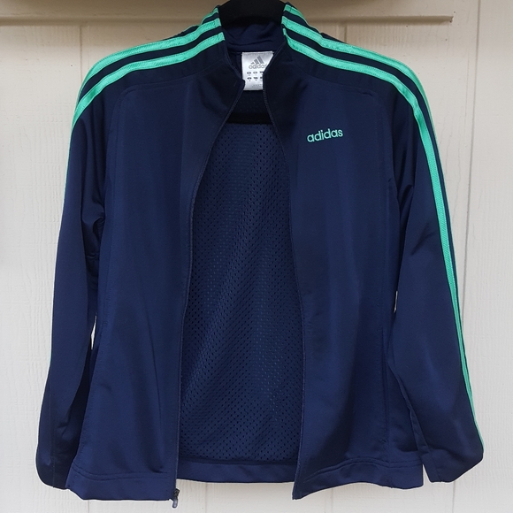 S ADIDAS Y2K VINTAGE 3 STRIPE WARM UP JACKET NICE! - Picture 3 of 11